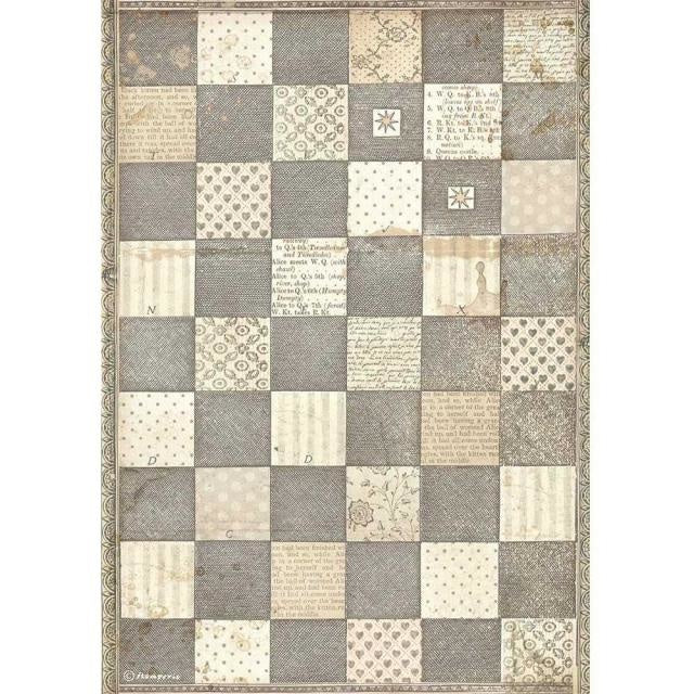 A4 Rice paper packed - Alice chessboard