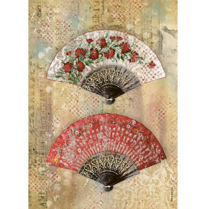 A4 Rice paper packed - Abanicos