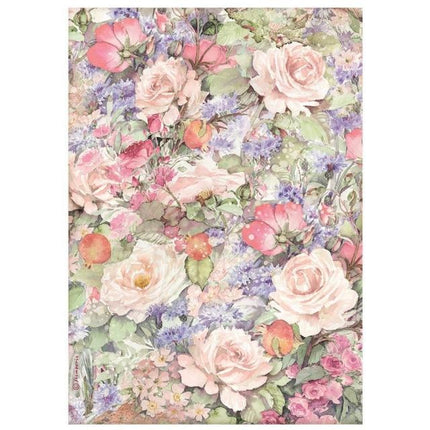 A4 Rice paper packed - Casa Granada flowers