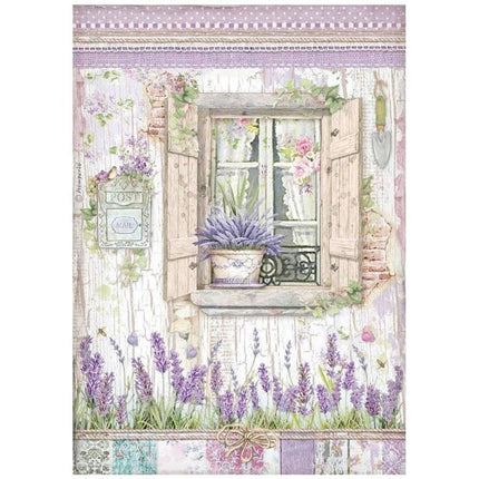 A4 Rice paper packed - Provence window