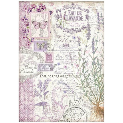 A4 Rice paper packed - Provence eau de lavande