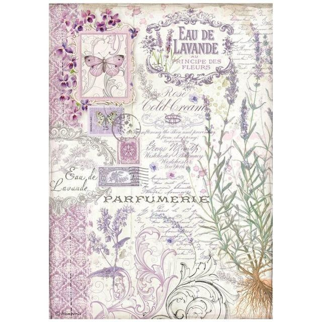 A4 Rice paper packed - Provence eau de lavande