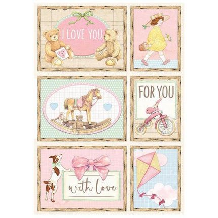 A4 Rice paper packed - DayDream cards pink