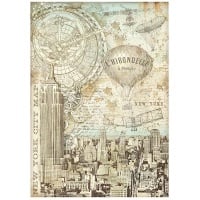 A4 Rice paper packed - Sir Vagabond Aviator New York city map