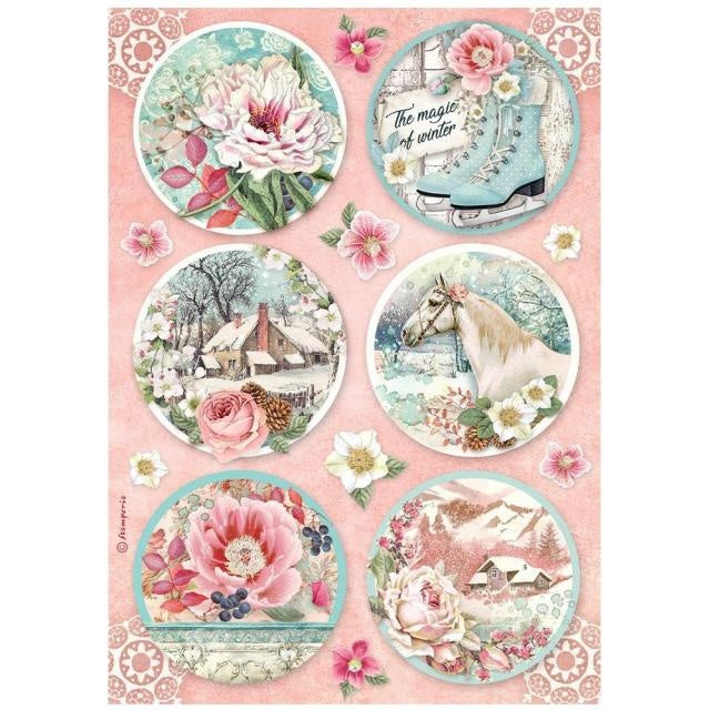 A4 Rice paper packed - Sweet winter rounds