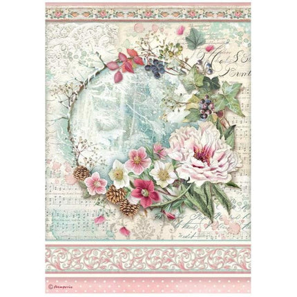 A4 Rice paper packed - Sweet winter garland