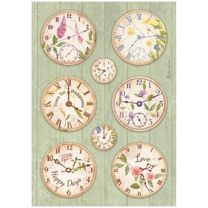 A4 Rice paper packed - Create Happiness Welcome Home clocks
