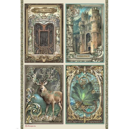 A4 Rice paper packed - Magic Forest cards