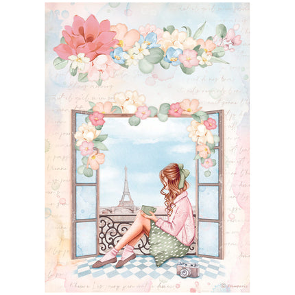 A4 Rice paper packed - Create Happiness Oh lá lá window
