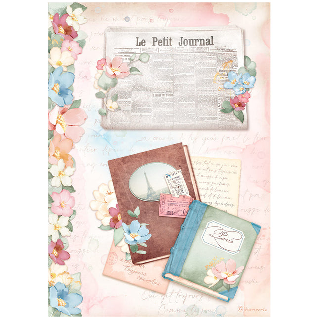 A4 Rice paper packed - Create Happiness Oh lá lá Le petit Journal
