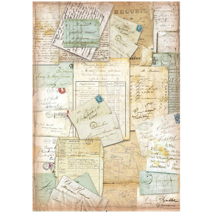 A4 Rice paper packed - Around the world letters