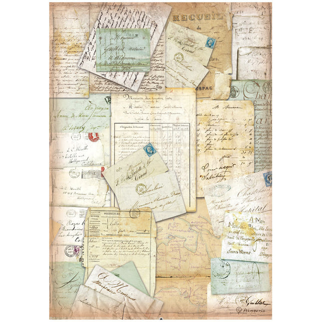 A4 Rice paper packed - Around the world letters