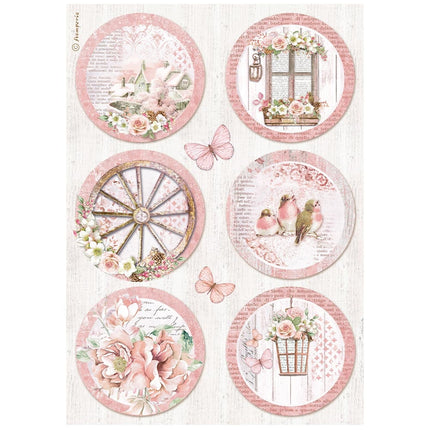 A4 Rice paper packed - Roseland rounds