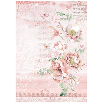 A4 Rice paper packed - Roseland flowers