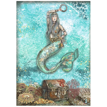 A4 Rice paper packed - Songs of the Sea mermaid