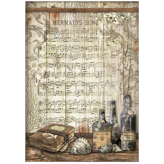 A4 Rice paper packed - Songs of the Sea Mermaid's song