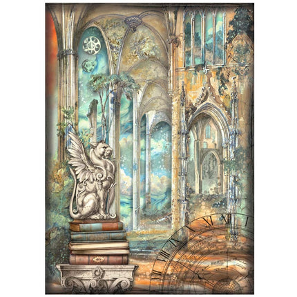 A4 Rice paper pack - Sir Vagabond in Fantasy World dragon