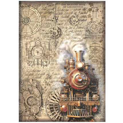 A4 Rice paper pack - Sir Vagabond in Fantasy World train