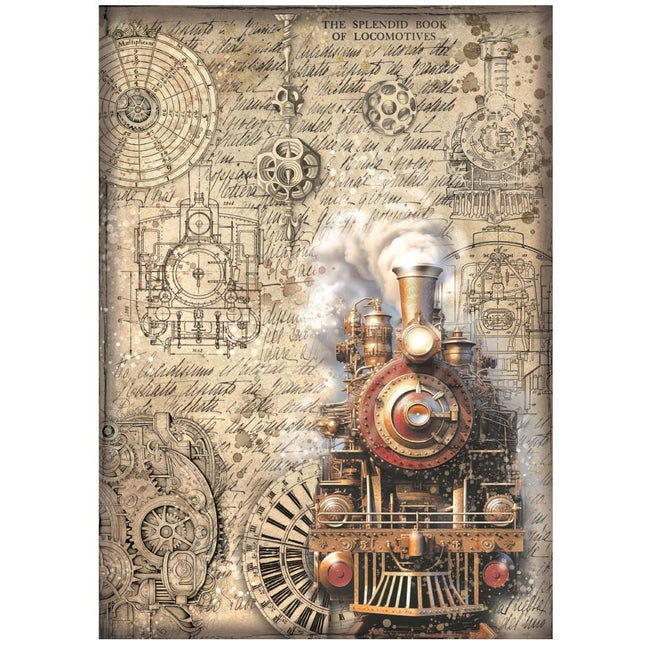 A4 Rice paper pack - Sir Vagabond in Fantasy World train