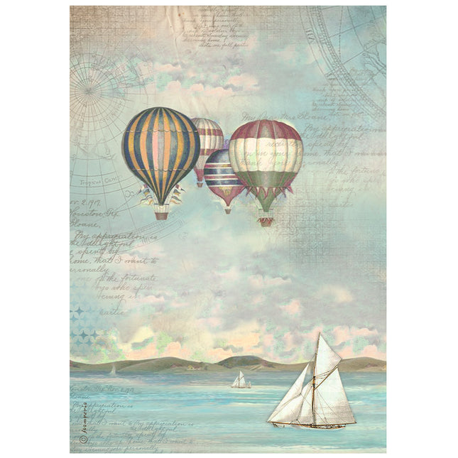A4 Rice paper pack - Sea Land balloons
