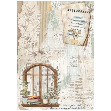 A4 Rice paper pack - Create Happiness Secret Diary window