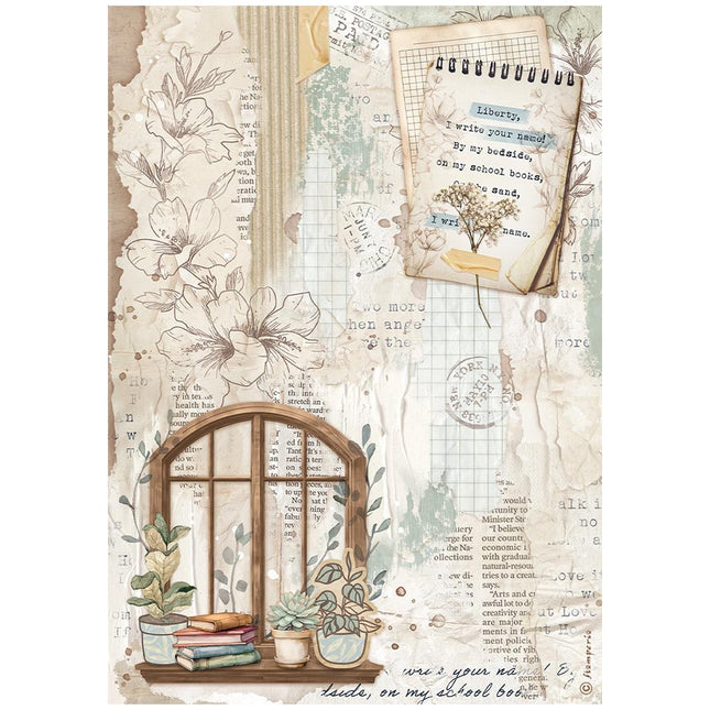 A4 Rice paper pack - Create Happiness Secret Diary window