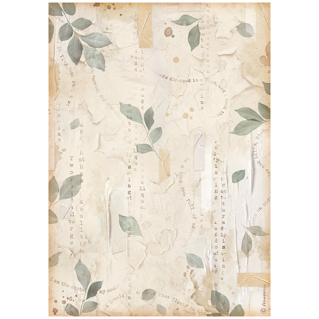 A4 Rice paper pack - Create Happiness Secret Diary leaves