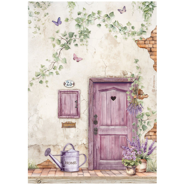 A4 Rice paper packed - Lavender door