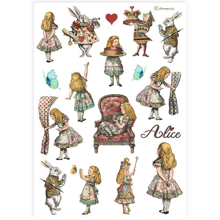 A4 Rice Paper Pack - Alice Elements