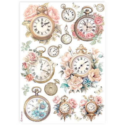 A4 Rice Paper Pack - Clocks