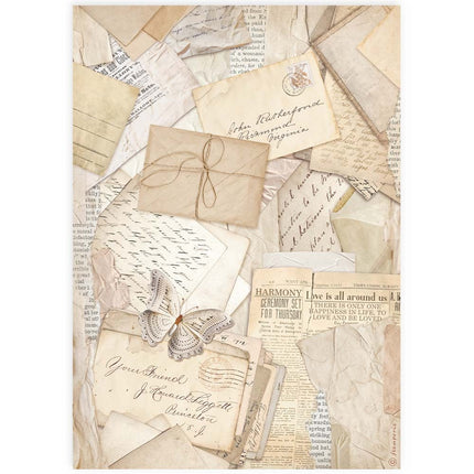 A4 Rice Paper Pack - Postal Cards