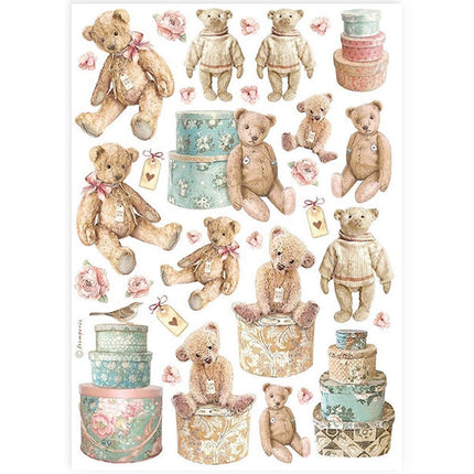 A4 Rice Paper Pack - Teddy Bears