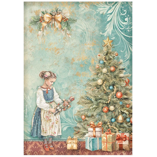 A4 rice paper pack - The Nutcracker Christmas tree