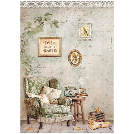 A4 Rice paper pack - Golden Harmony chair