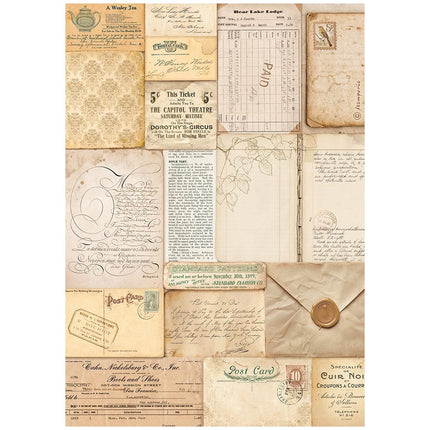 A4 Rice paper pack - Golden Harmony letters