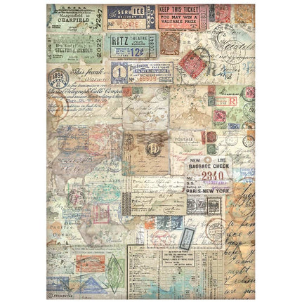 A4 Rice paper pack - Art of Travelling tickets
