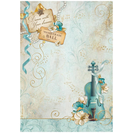 A4 Rice paper pack - Masquerade violin