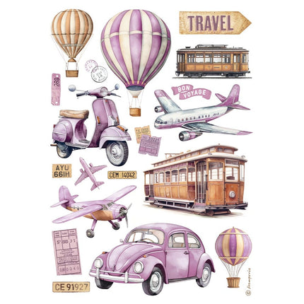 A4 Rice paper pack - Transports