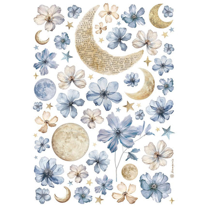 A4 Rice paper pack - Sun and moon