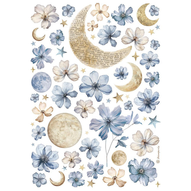 A4 Rice paper pack - Sun and moon