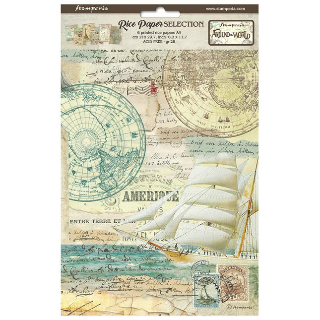 Selection 6 Rice paper A4 - Around the world