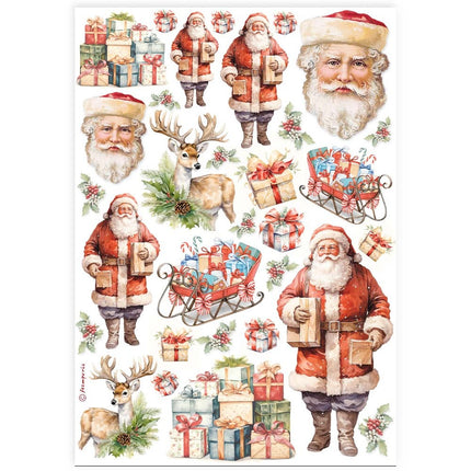 Selection 6 Rice paper A4 - Classic Christmas