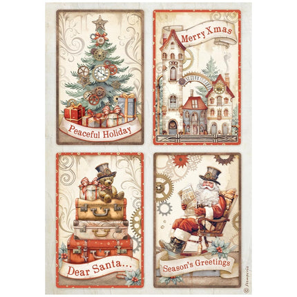 Selection 6 rice paper A4 - Gear up for Christmas