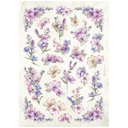Selection 6 Rice paper A4 - Lavender