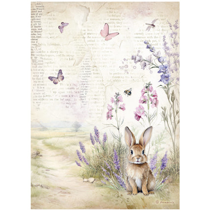 Selection 6 Rice paper A4 - Lavender