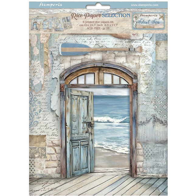 Selection of 6 A4 rice papers - Silent Sea