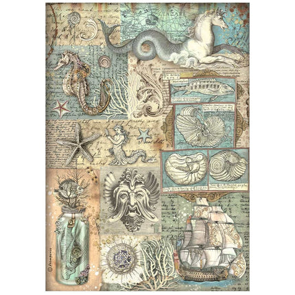 Selection 6 Rice paper A4 - Songs of the Sea