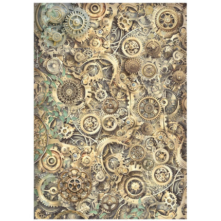 Printed 6 Rice paper A4 selection for Art and Craft - Gardens of Time