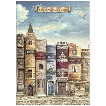 Selection 6 Rice paper A4 - Vintage Library