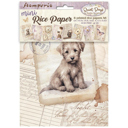 Mini Rice paper A6 8 sheets Quiet Days